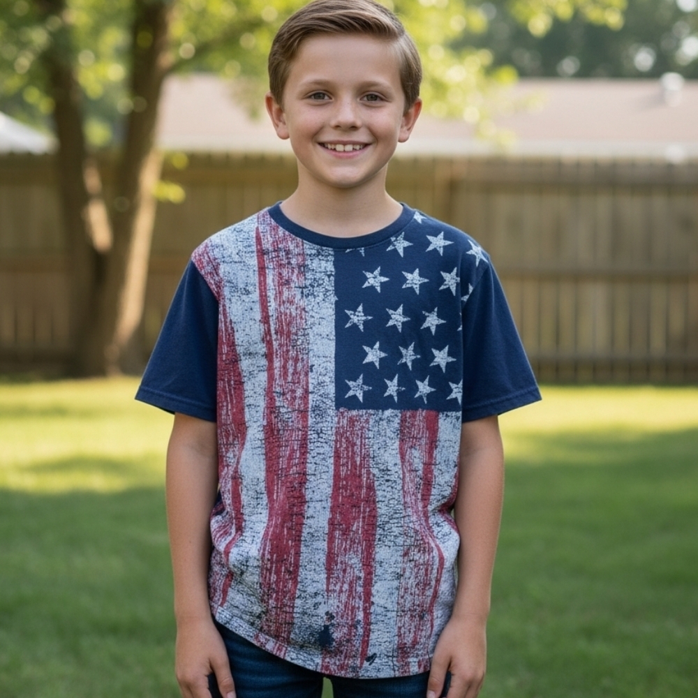 The Children's Place American Flag Youth T-shirt